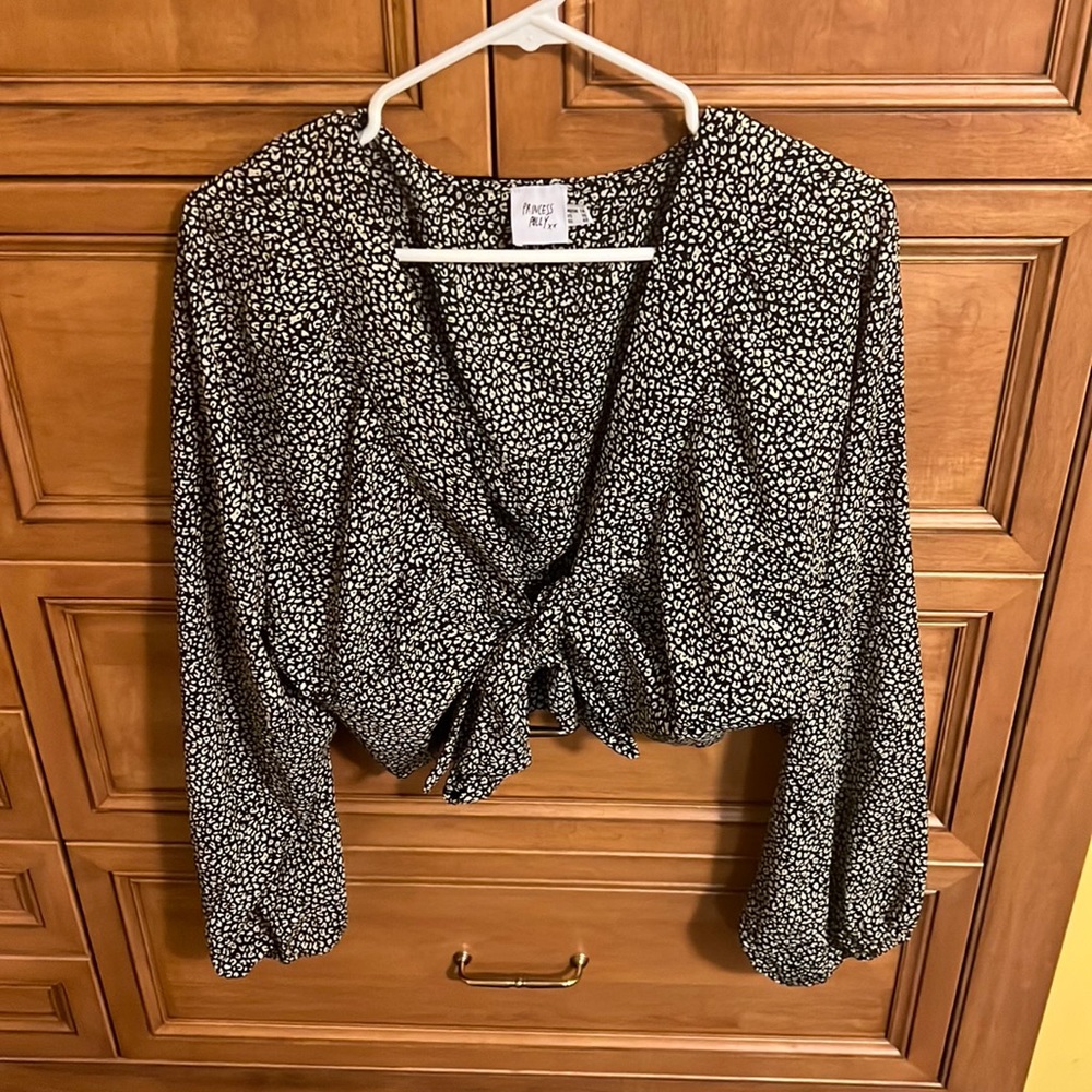 black and white animal print size 10 from Princess Polly